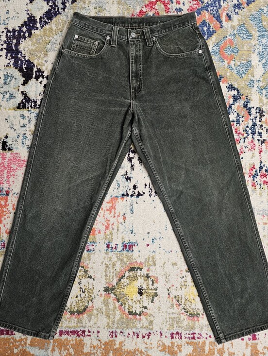 Levi's Other - VTG 1995 Levi's L2 Forest Green Jeans Mens Tag 33x30 MEASURES 31x30 Baggy Loose